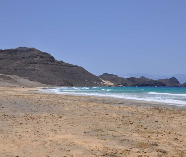 Kapverden Rundreise "Berge & Meer"  São Vicente: Strand von Salamansa
