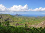 Trekking kapverdische Insel Santiago - von Cidade Velha nach Tarrafal : Blick über die Hochebene nach Fundura