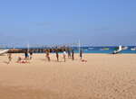 Kapverdische Badeinsel Sal - Volleyball am Strand von Santa Maria