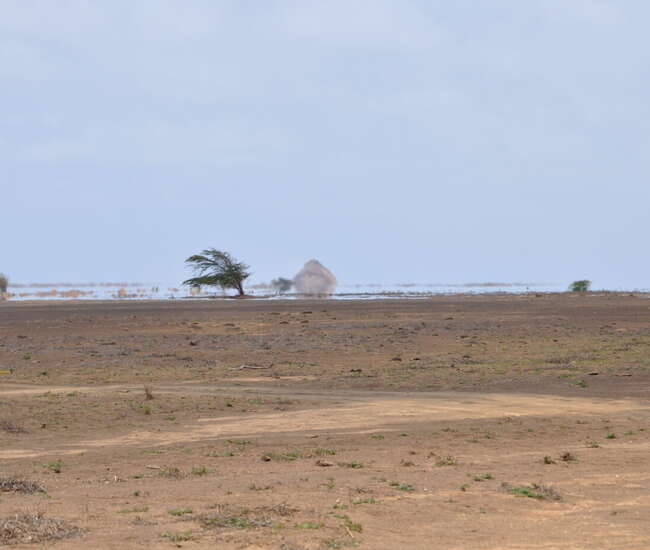 Kapverdische Badeinsel Sal - Fatamorgana auf der Fahrt nach Terra Boa