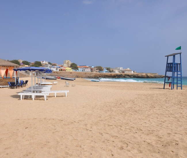 Kapverdische Insel Maio Beach Club Strandbar