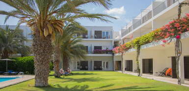 kapverdische Insel Sal : Hotel Dunas de Sal - Garten mit Pool