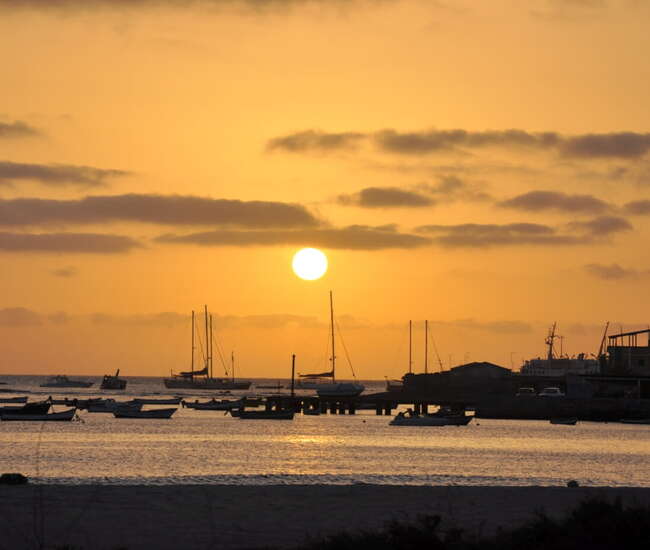 Düneninsel Boavista Sonenuntergang