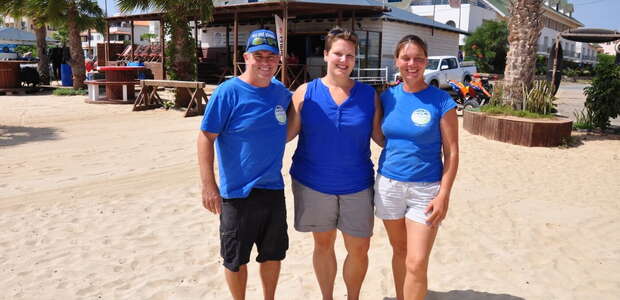 Kapverdische Insel Sal Wasserport für Einsteiger: Martina & das Team von Eco Dive