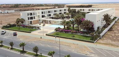 kapverdische Insel Sal : Hotel Dunas de Sal - Blick von oben