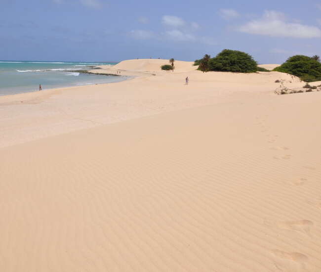 Kapverdische Insel Boavista Sonne Sand Meer