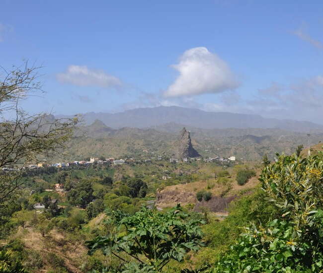 Kapverdische Hauptinsel Santiago Blick nach Picos
