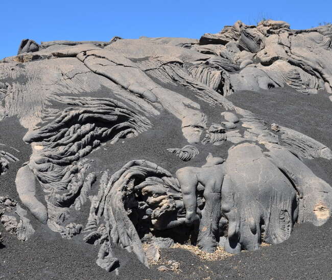 Kapverden Vukaninsel Fogo  Chã das Caldeiras Lavagebilde