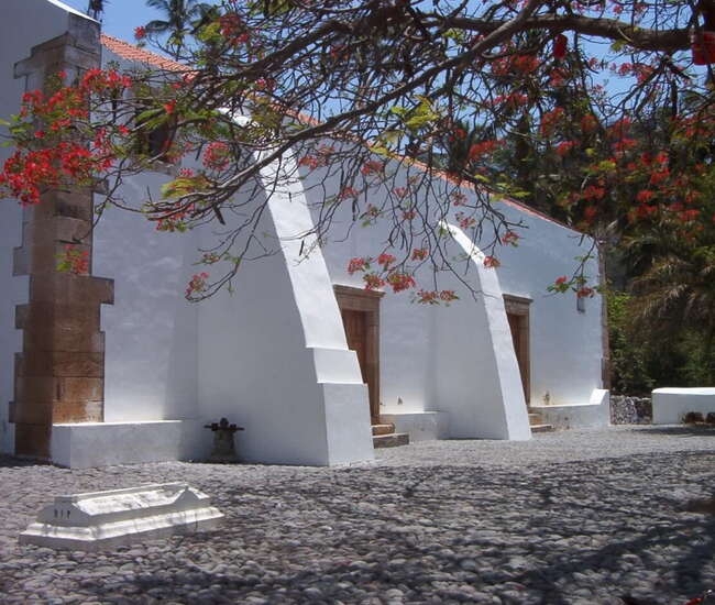 Kapverdische Hauptinsel Santiago Nossa Senhora do Rosario in Cidade Velha