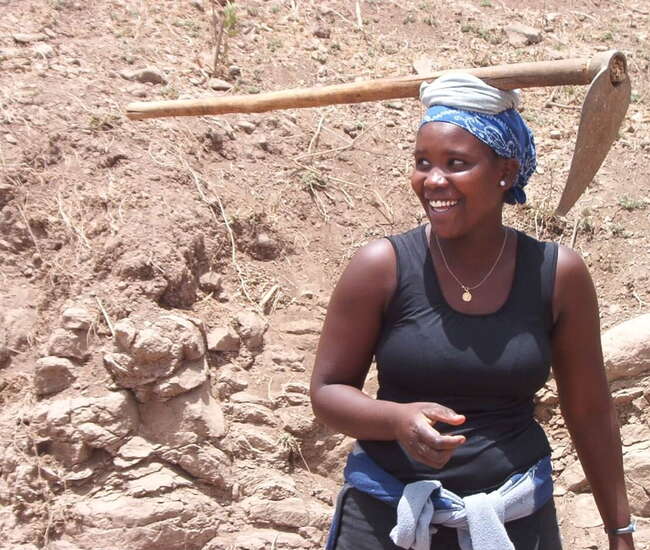 Kapverdische Insel Santiago : Highlights : Unterwegs zur Feldarbeit