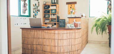 Santiago: Casa Strela B&B - Blick auf die Rezeption