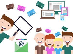 Comic-Style - Briefumschläge - mobile Endgeräte - E-Mail-Marketing - Kapverden