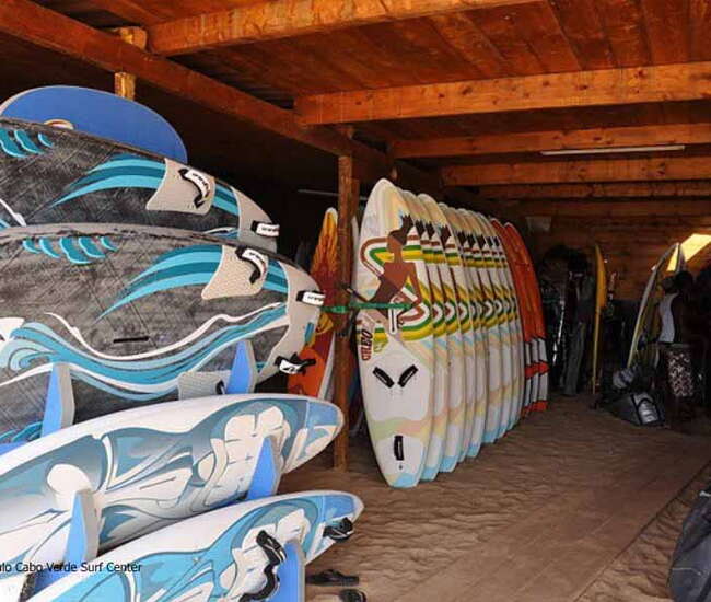 Kapverdische Insel Sal Wasserport für Einsteiger: Angulos Boards